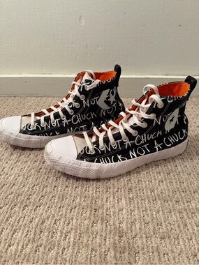 Converse UNT1TL3D Hi Not A Chuck Black High Top Sneakers Men's 10.5